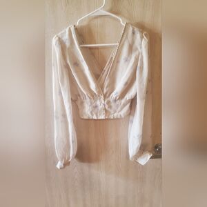 OAK + FORT Cream Floral Blouse